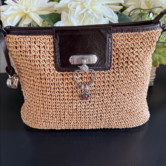 Brighton Tan and Black Woven Bag - Picture 3 of 15
